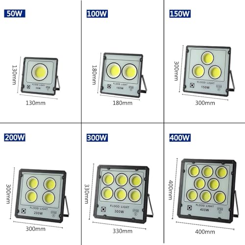 Lámpara cuadrada Villa foco LED 400W impermeable luz de inundación exterior iluminación edificio 2