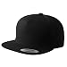 Flexfit Yupoong 6007,6007T 5 Panel Cotton Twill Snapback Hat Cap (Black)