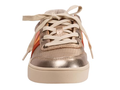 REVITALIGN Women's Belmont Metallic Stripe Sneaker2