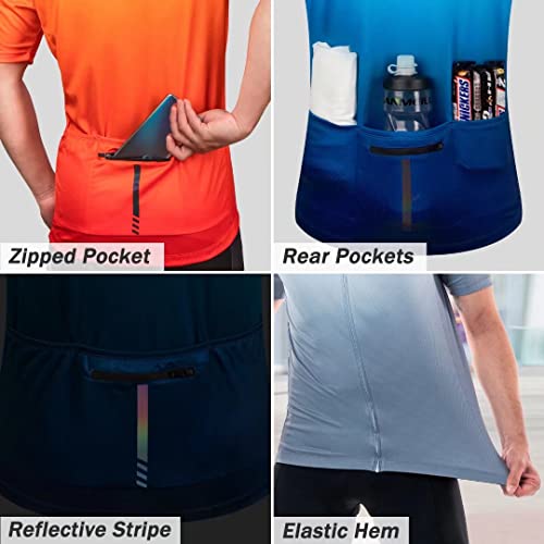 ROTTO Maglia Ciclismo Uomo Magliette Bici Manica