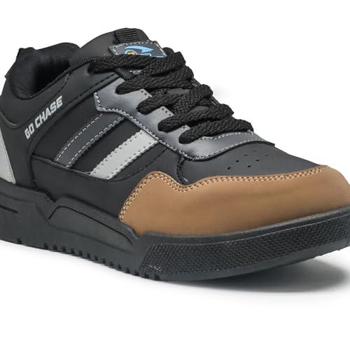 Image of ASIAN Men CRUZER-01 Stylish Casual Mid Top Sneakers and Trendy Shoes with Laces for Men & Boys | Perfect for Wearing to Outings, and Comfortable All-Day Use, Stylish and Durable