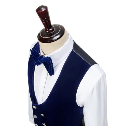 Men's Paisley Jacquard Tuxedo, One Button Shawl Lapel 3 Piece Suit4