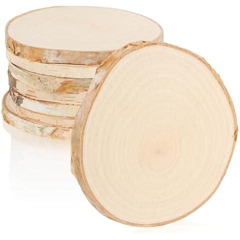 com-four® Dessous de Verre en Bois de Bouleau Cover