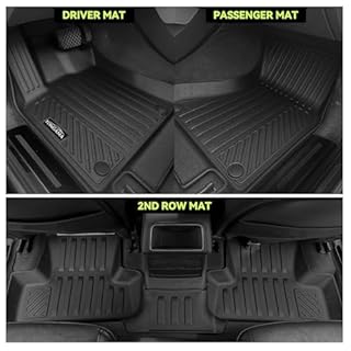 Tongama-Floor Mats for 2019-2025 2026 Chevy Silverado 1500 / GMC Sierra 1500 & 2020-2025 Silverado/Sierra 2500HD / 3500HD Crew Cab with 1st Bench Seat Without Rear Underseat Storage Box