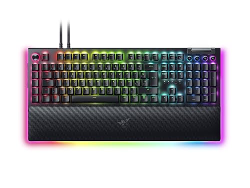 Razer BlackWidow V4 Pro (Switches Jaune) - Clavier Gamer Mécanique Snap Tap (Switches Mécaniques Silencieux, 8 Touches Macro Dédiées, Repose-Poignet en...