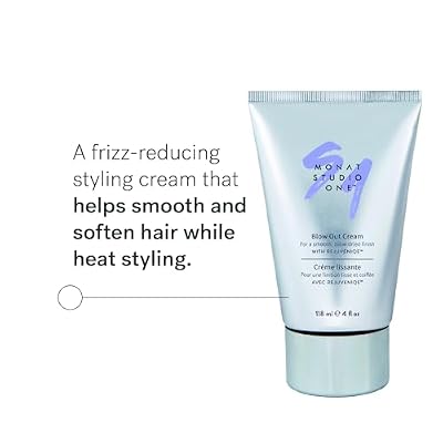 MONAT Studio One Blow Out Cream - Anti Frizz Hair Care/Cream Helps Smooth and Soften Hair While Using Heat Styling Products. Thermal/Heat Protectant - Net Wt. 118 ml / 4 fl. oz.