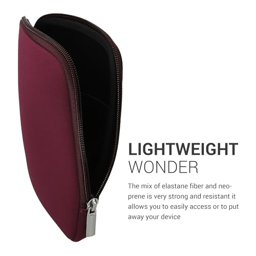 kwmobile Schutztasche für eReader - Neopren Tasche Hülle Cover Case Schutzhülle Brombeere - 17 x 12 x 2 cm Innenmaße