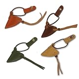 CarolUSA Archery Leather Traditional String Keeper Install Tool Accessories (Tan)