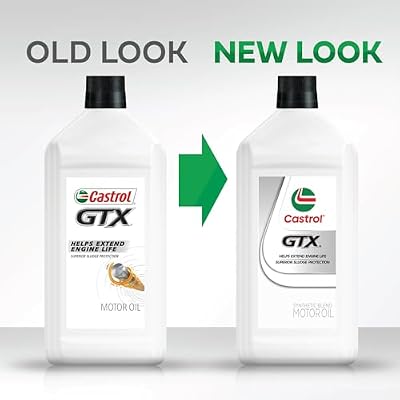 Castrol GTX 10W-40 Conventional Motor Oil, 1 Quart, Pack of 6