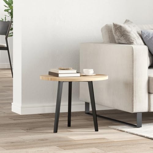 Plateau de table rond en acacia de 50 cm pour customiser vos tables d'appoint