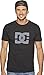 DC Men's Star Short Sleeve T-Shirt, Black/Dark Shadow, Medium