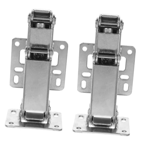 Tofficu 2 piezas Bisagras Hidráulicas Reforzado para Puertas de Gabinete con Amortiguador Silencioso y Montaje Superficial Kit de Reparación Resistente para Muebles