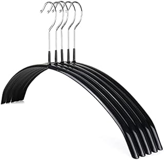 The Hanger Store 10 Non Slip Rubber Coat Hangers, Metal Clothes Hangers Perfect for Knitwear, Jumpers