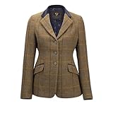 Shires Aubrion Saratoga Womens Riding Jacket - Oak Brown Check 46"