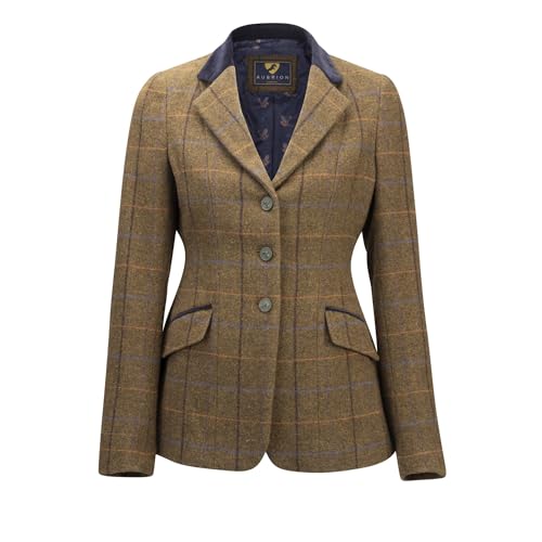 Shires Aubrion Saratoga Ladies Jacket - Oak Brown Check / 42"