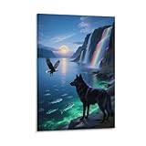 Tela stampata di alta qualità: Utilizza una tela di alta qualità a trama densa, e il processo di stampa HD Giclee porta una superba chiarezza dei colori di fronte a voi. L'adozione di una tecnologia di stampa su tela avanzata ed eccellente può far sì che l'immagine sia chiara e realistica.