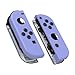 eXtremeRate Soft Touch Grip Light Violet Joycon Handheld Controller Housing with Full Set Buttons, DIY Replacement Shell Case for Nintendo Switch Joy-Con - Console Shell NOT Included