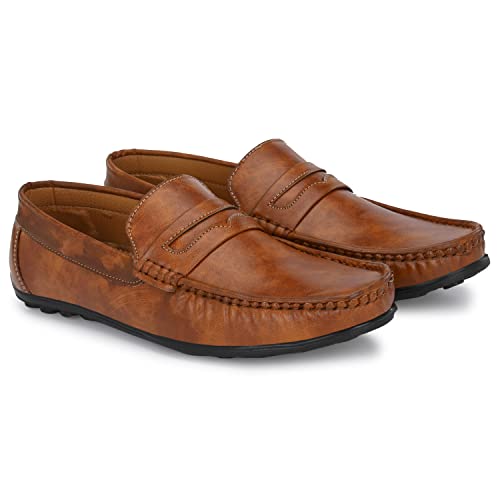 Image of AZZARO BLACK Men's Synthetic Leather Slip-On Casual Shoes