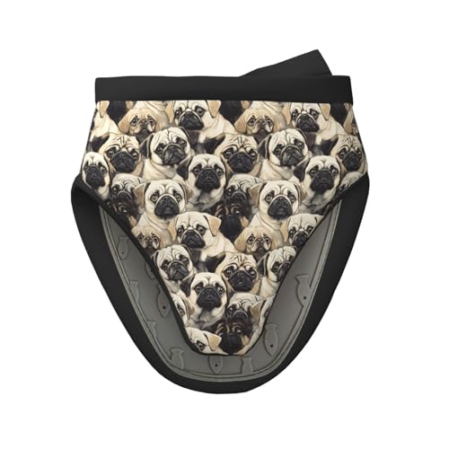 Mini guantes de horno de silicona, bonitos guantes de horno con estampado de bulldog francés, resistentes al calor, soportes para ollas para cocina y guantes de hornear