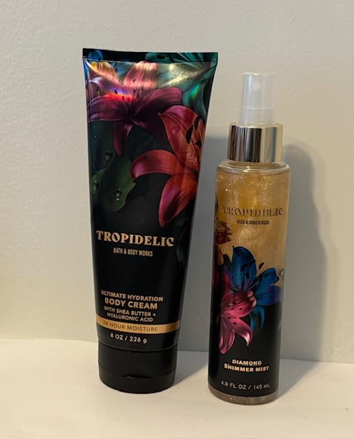 Generic Unisex Body Care Set - 8 oz Ultimate Hydration Body Cream & 4.9 fl oz Diamond Shimmer Mist