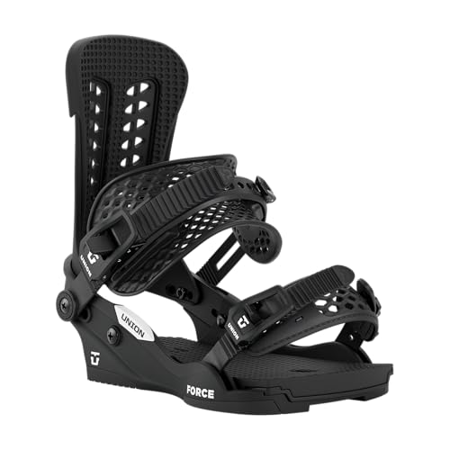 Union Force Classic Men's Snowboard Bindings, Black, Large