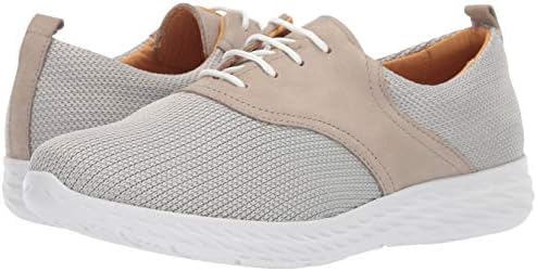Driver Club USA Womens Leather Greenville Extralight Sneaker Loafer, Grey Nubuck/Fabric, 11 | Image 6
