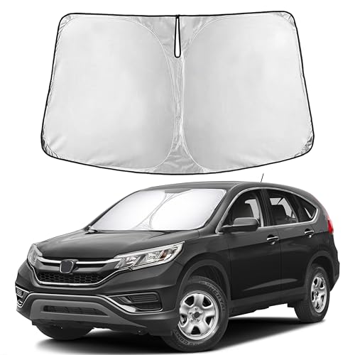 Image of EcoNour Windshield Sun Shade Compatible for Honda CR-V 2012-2016 | SUV Front Window Sun Visor Protector | Foldable 4-Layer Sunshade | Blocks UV Rays & Keeps Interior Cooler