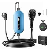 EVJUICION Ladekabel Elektroauto Typ 2 Schuko 3,68kW[1-phasig, 6m, 16A, IP67], EV Chargers mit Anzeigeleuchte, EV Ladegerät für ID.3/4, X1, Model Y/3, und Anderen EV Blau (Strom Nicht einstellbar)