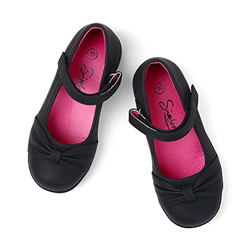 Samilor Girl Shoes Mary Jane Shoes for Toddler Comfortable School Uniform Dress Shoes, Black Little kid 11 5