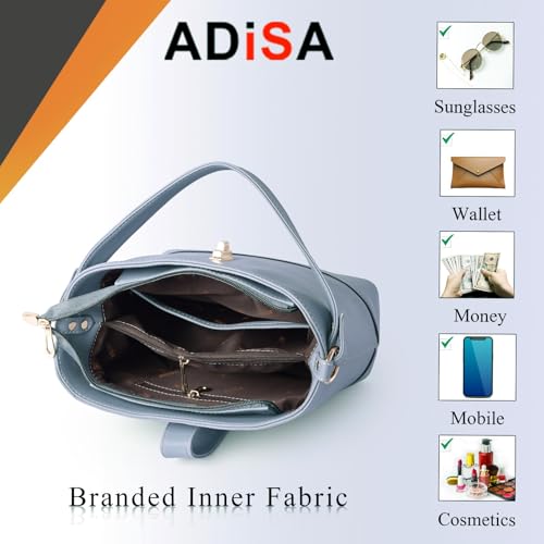 Image of ADISA Women's Girls Bucket Cross Body Bag with Sling (SL5139)