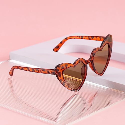 Bachelorette Party Favor Sunglasses 6 Pack,Retro Cat Eye Heart Sunglasses for Women,Bridesmaid Proposal Gifts2