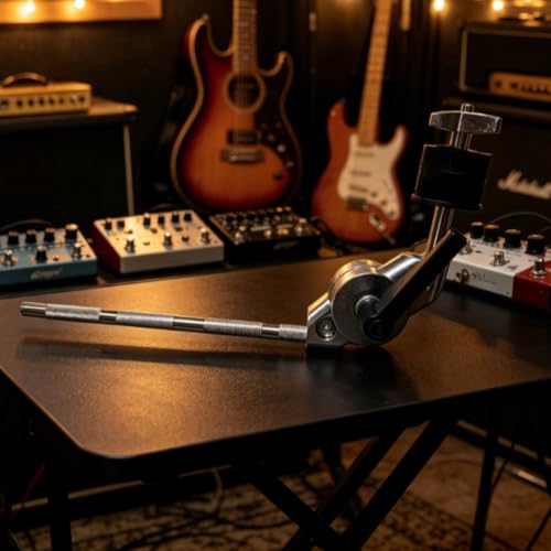 Extension Bracket Metal Mount con Varilla Ranurada Ajustable para Hardware de Batería para Percusionistas miniatura 5