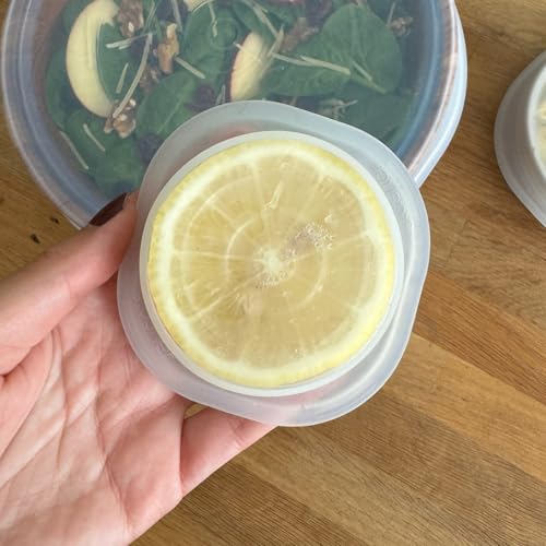 Stasher Premium Reusable Silicone Stretch Lids 3-Pack Box - Large, Clear, 9” Lids, Airtight Seal, Food Container Covers, BPA Free, Leak-free, Dishwasher Safe, Microwave Safe, Eco-Friendly - Thumbnail 6