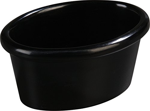 Ramequin ovale en mélamine noir Carlisle S31403 pour restauration lot de 48