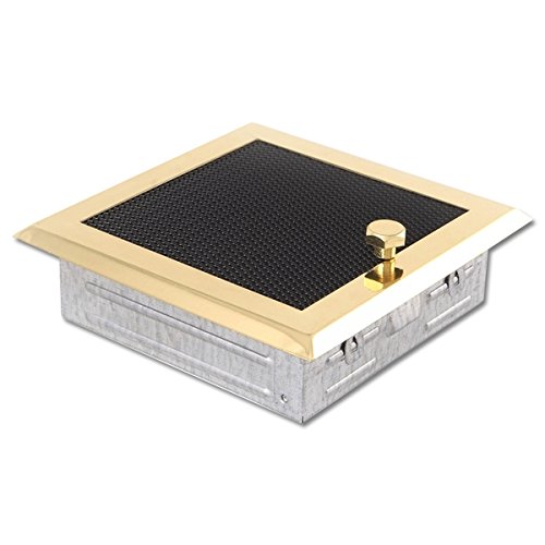 Air Chaud Grille Four Grille de ventilation cheminée Laiton 19 x 19 cm