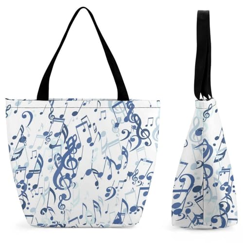 Sac à main femme Note Bleue grand sac de shopping et bandoulière voyage