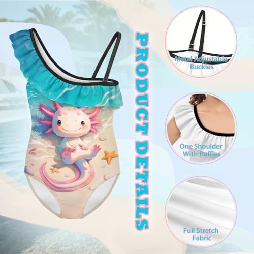 Image of Yzaoxia Girls Swimsuits One Piece Bathing Suit Sleeveless Gymnastics Swimwear for Kids 3-14Y