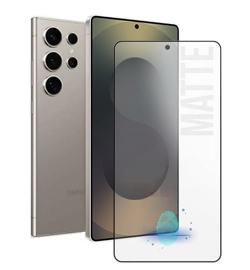 Image of For Samsung Galaxy S25 Ultra 5G D+ AG Matte Tempered Glass Screen Guard Protector Fingerprint Working Gaming Special With Camera Punch Hole - Pack of 1