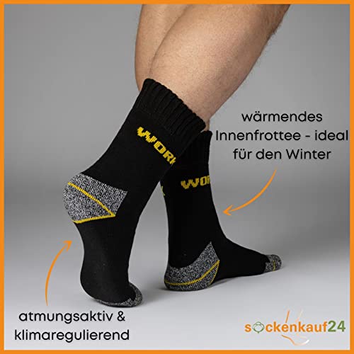 Thermo Arbeitssocken für Herren – 10 Paar Wintersocken