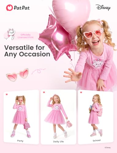 Image of Disney Girls' Tulle Tutu Dress Birthday Party Outfit Toddler to Big Kid