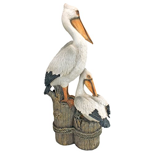 Design Toscano QL56458 Coastal Decor Ocean'S Perch Pelicans Garden Bird Statue thumb #2