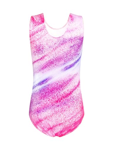 Domusgo Girls Gymnastics Leotards Set One Piece Sleeveless Tumbling Outfits with Matching Shorts Size 5-12 Years Old2