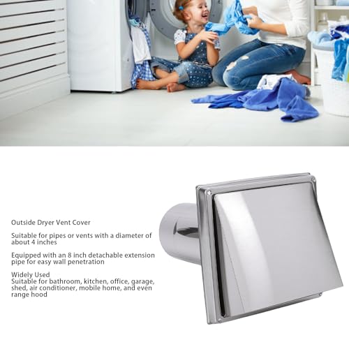 Couvercle d'aération de sèche-linge haut de gamme en acier inoxydable durable AUNMAS - 6