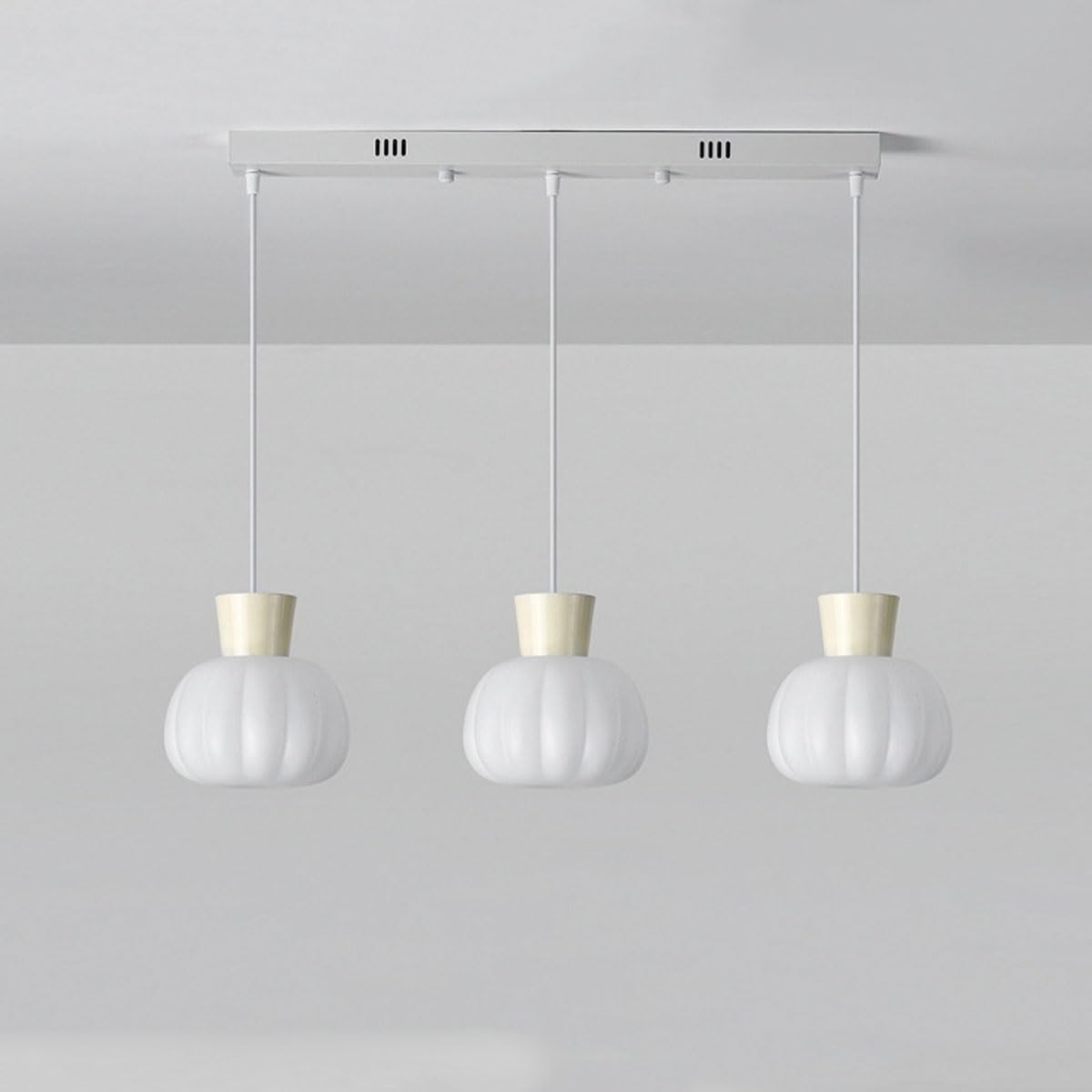 Lustre de luxe en fer 3 lumières luminaire suspendu moderne chic