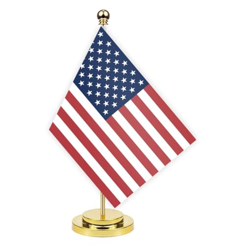 USA Schreibtisch Flagge, 30cm großes kleines AmerikanerAmerikaner Banner im Freien, winziges Drucken Dekor für Büro Home Tisch desk U.S.A