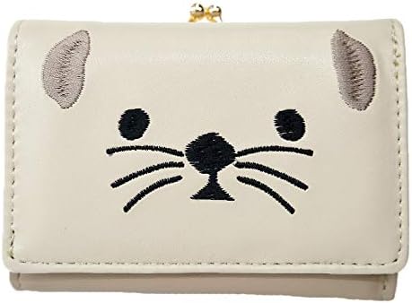 Amazon がま口財布 ミニ口金サイフ 三つ折りサイフ 財布 アニマル ラッコ アザラシ ペンギン 海の生き物 刺繍 合皮 かわいい 個性的 ラッコ アルディ 財布