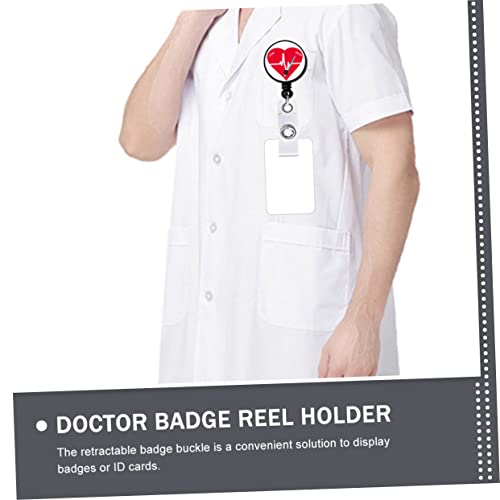 Clip de badge rétractable support nom infirmier médecin avec cordon ID
