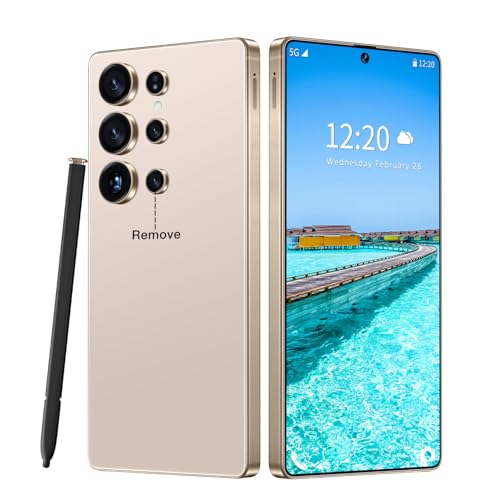 Ofinsut I25 Ultra 5G Unlocked Smartphone,12GB+512GB Fully Cell Phone for Android 14, 6.99" Unlocked Cell Phone, 7000mAh, 68MP+108MP Dual Camera/Dual SIM/Fingerprint Lock/Face (Gold)