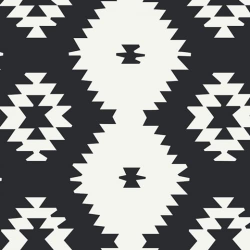 Art Gallery FabricsDaring Tribal Noir Cotton Canvas Dress Fabric - per metre