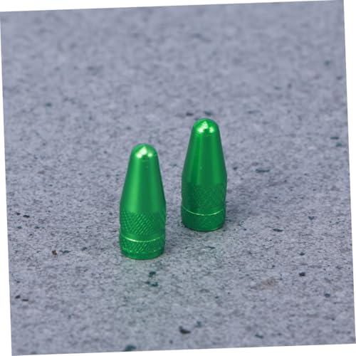6 Pzs Tapas de Válvula de Neumático para Bicicleta de Aleación de Aluminio Verde para Válvulas Francesas, Protecciones Antipolvo para Bicicletas de Montaña y de Carretera miniatura 5
